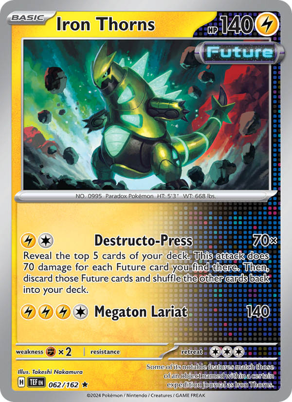 Iron Thorns (062/162) Reverse Holo card image