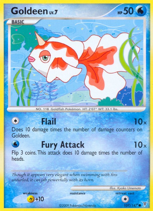 Goldeen (107/147) Reverse Holo card image