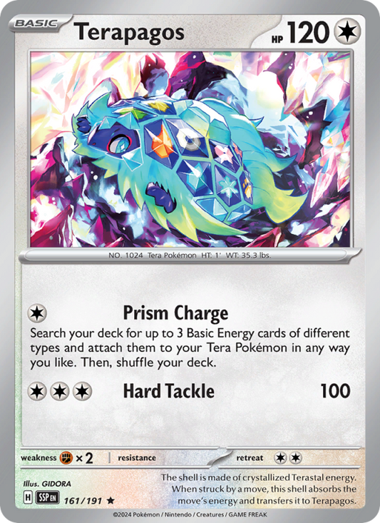 Terapagos (161/191) Reverse Holo card image