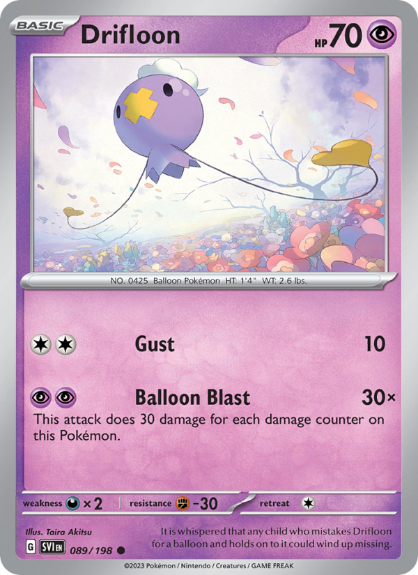 Drifloon (089/198) Reverse Holo card image