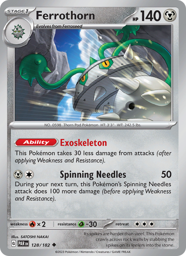 Ferrothorn (128/182) Reverse Holo card image