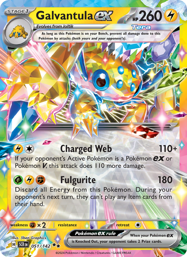 Galvantula ex (051/142) Holographic card image