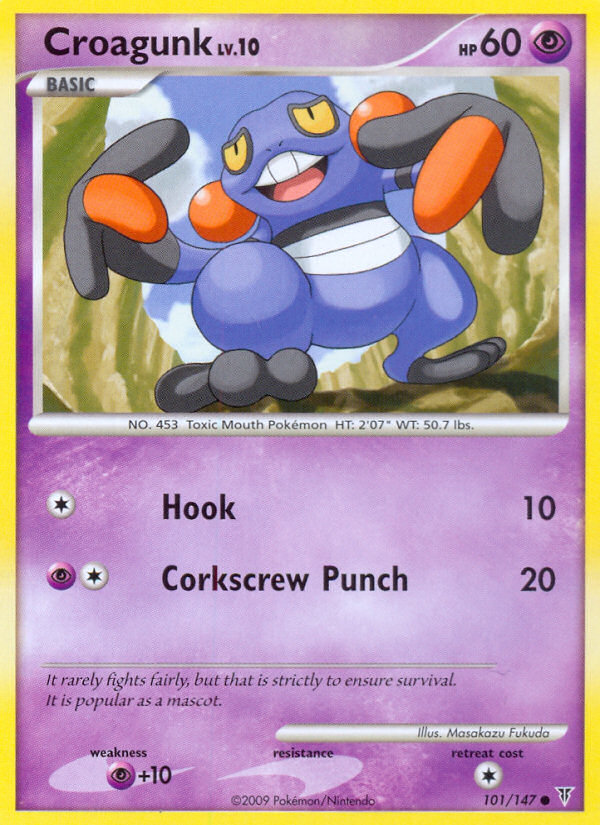 Croagunk (101/147) Reverse Holo card image