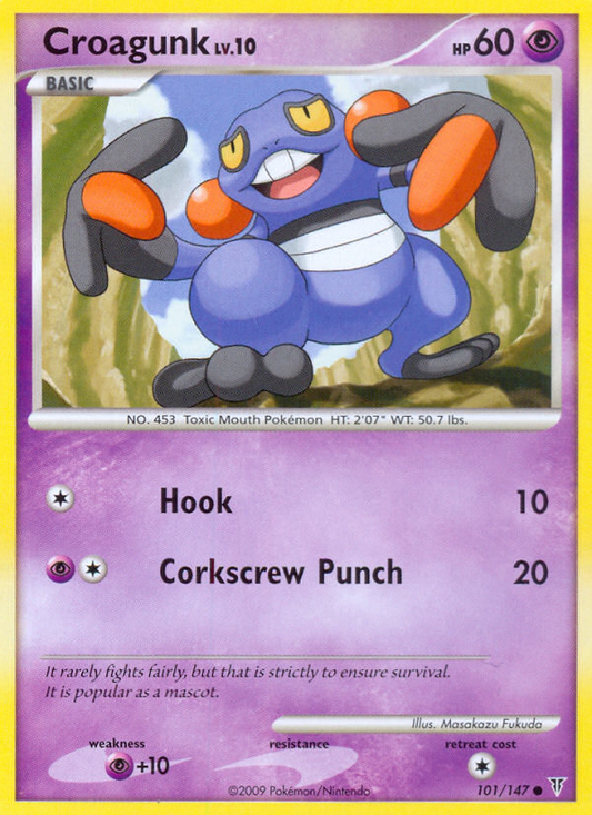 Croagunk (101/147) Reverse Holo card image