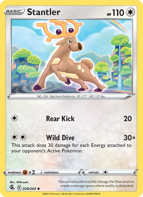 Stantler (208/264) Reverse Holo card image