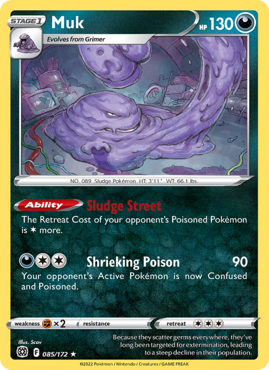 Muk (085/172) Reverse Holo card image