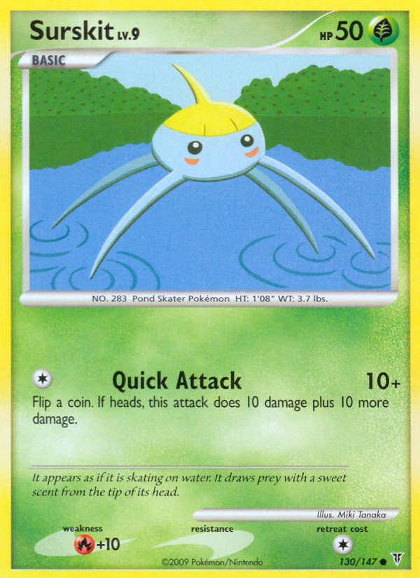 Surskit (130/147) Reverse Holo card image