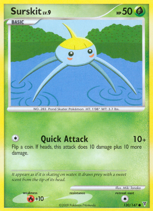 Surskit (130/147) Reverse Holo card image