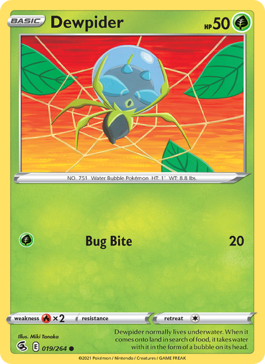 Dewpider (019/264) Reverse Holo card image
