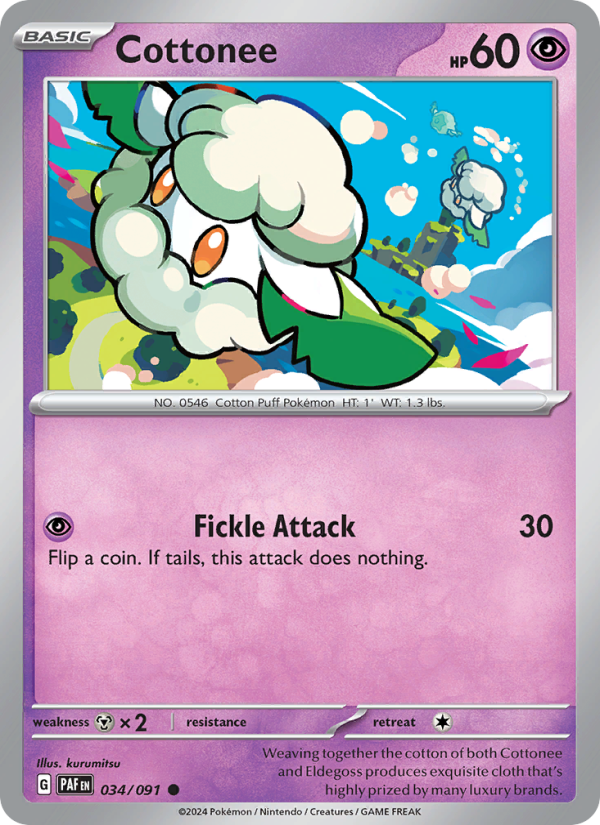 Cottonee (034/91) Reverse Holo card image