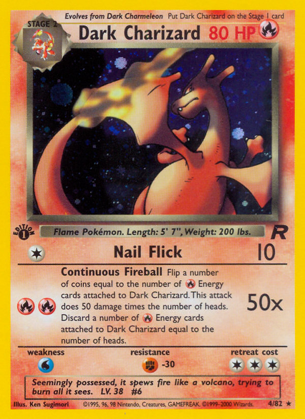 Dark Charizard (004/82) Reverse Holo card image