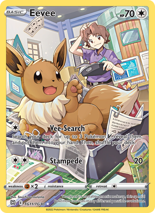 Eevee (TG11/172) Holographic card image