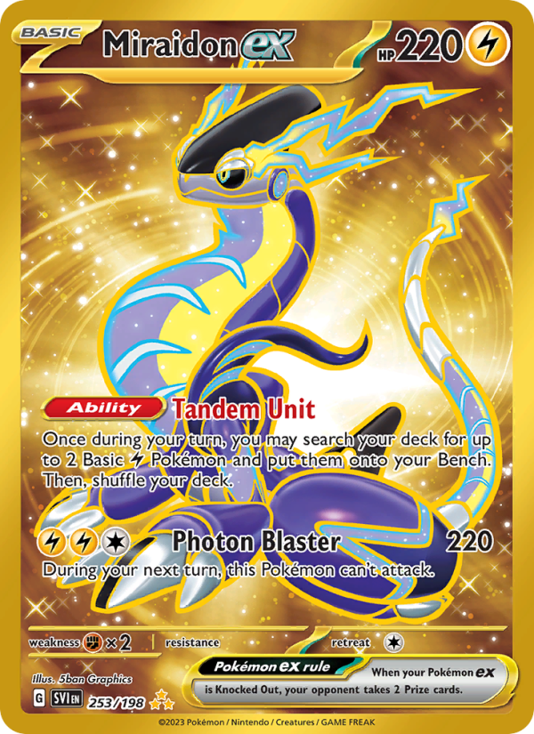 Miraidon ex (253/198) Holographic card image