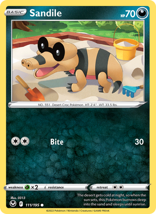 Sandile (111/195) Reverse Holo card image