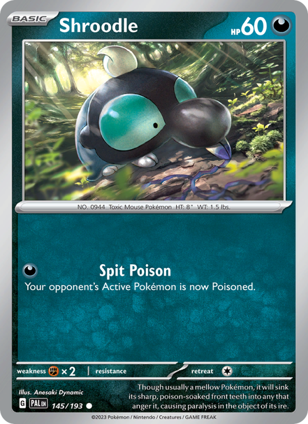 Shroodle (145/193) Reverse Holo card image