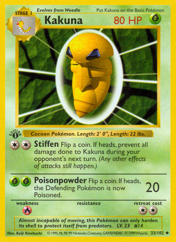 Kakuna (033/102) Reverse Holo card image
