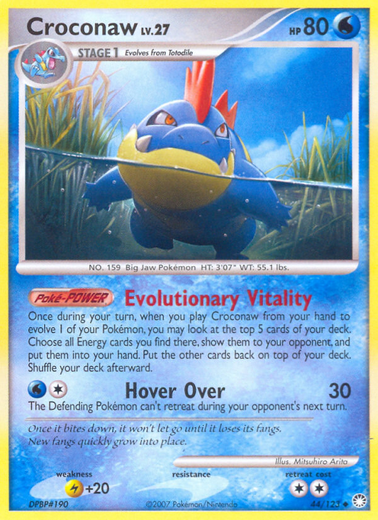 Croconaw (044/122) Reverse Holo card image