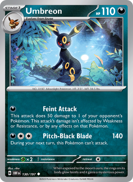 Umbreon (130/197) Reverse Holo card image