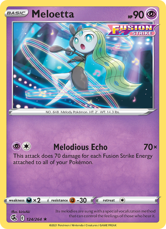 Meloetta (124/264) Reverse Holo card image
