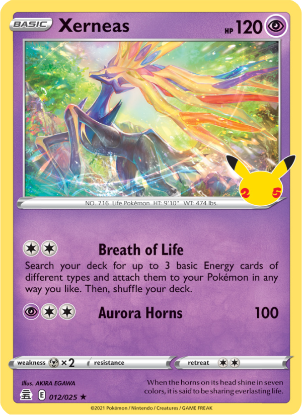 Xerneas (012/25) Holographic card image