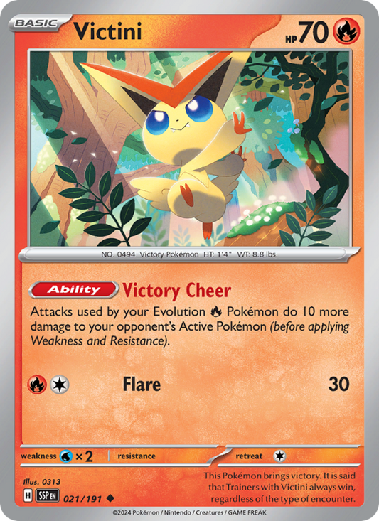 Victini (021/191) Reverse Holo card image
