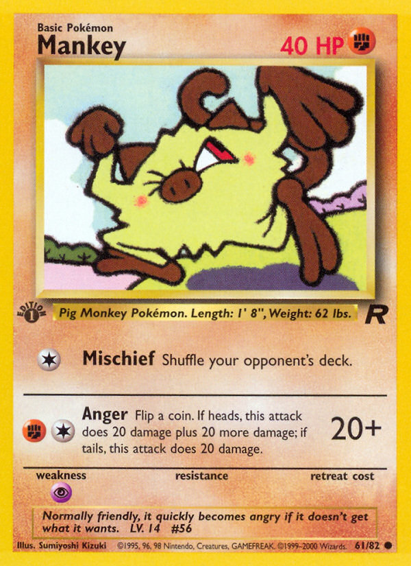 Mankey (061/82) Reverse Holo card image