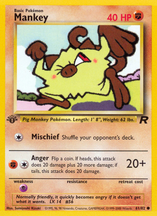Mankey (061/82) Reverse Holo card image