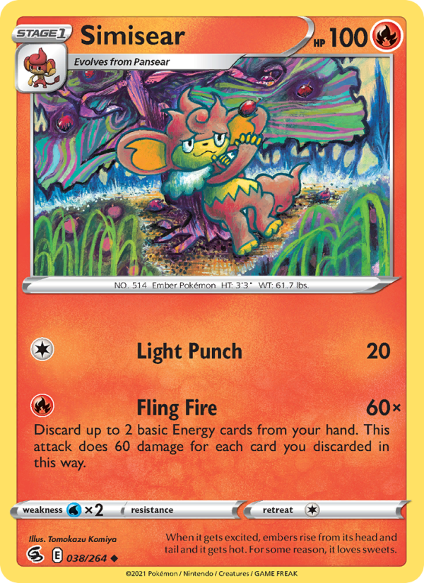 Simisear (038/264) Reverse Holo card image