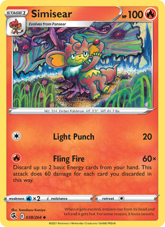 Simisear (038/264) Reverse Holo card image