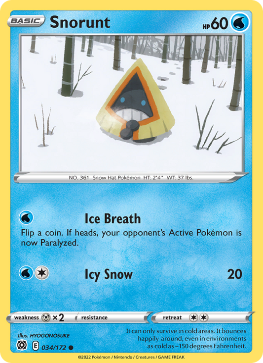 Snorunt (034/172) Reverse Holo card image