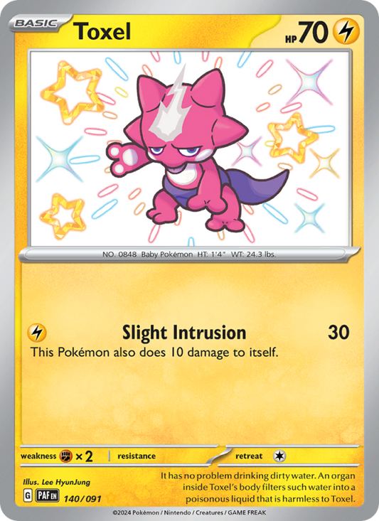Toxel (140/91) Holographic card image