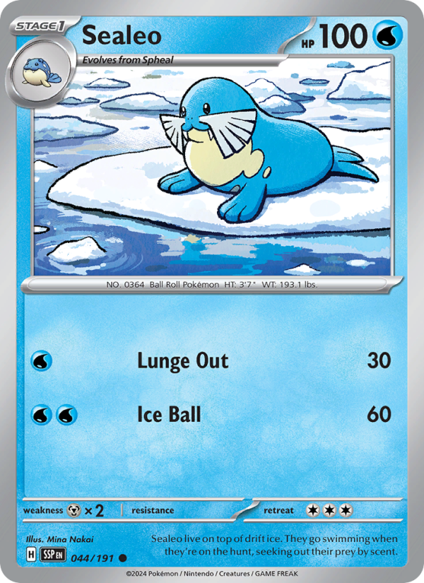 Sealeo (044/191) Reverse Holo card image