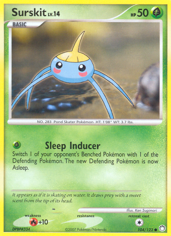 Surskit (104/122) Reverse Holo card image