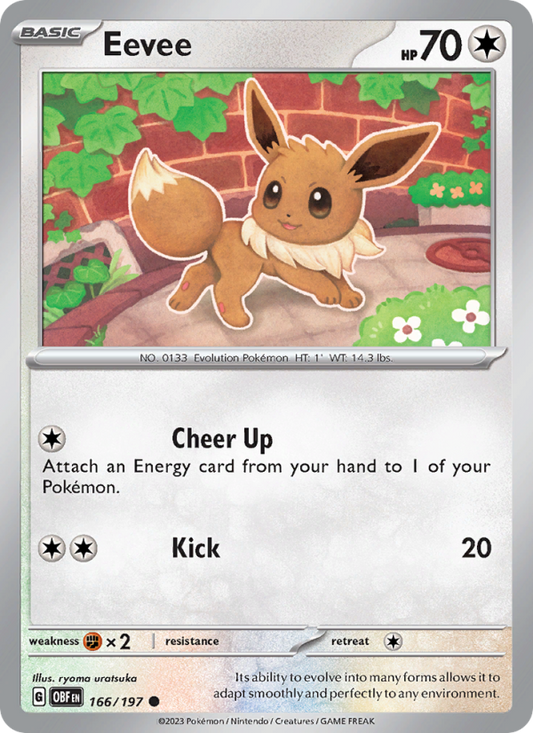 Eevee (166/197) Reverse Holo card image