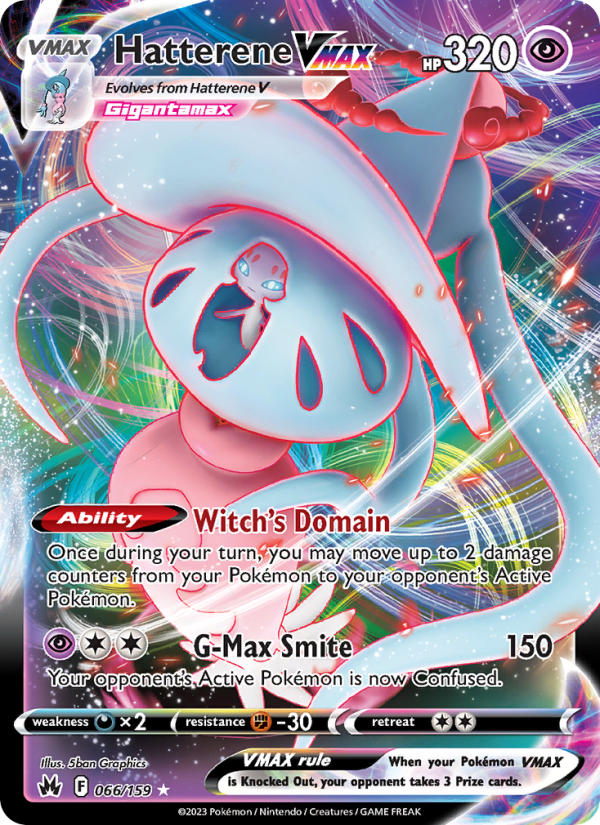 Hatterene VMAX (066/159) Holographic card image