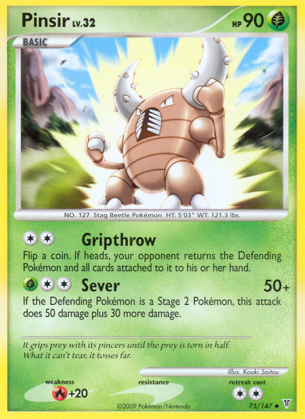 Pinsir (075/147) Reverse Holo card image