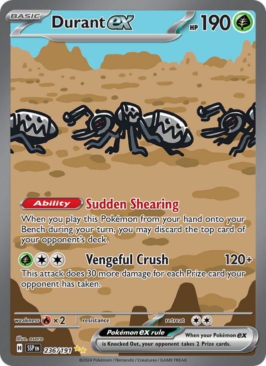 Durant ex (236/191) Holographic card image
