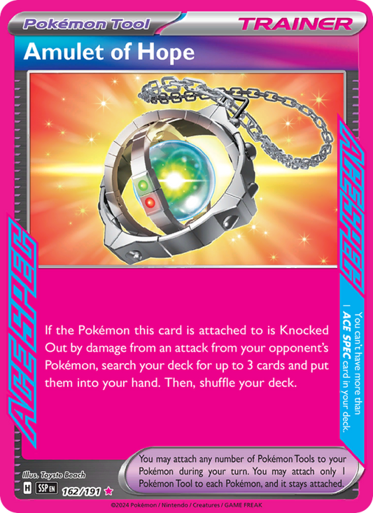 Amulet of Hope (162/191) Holographic card image