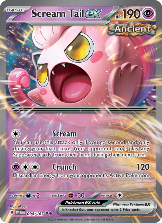 Scream Tail ex (094/167) Holographic card image
