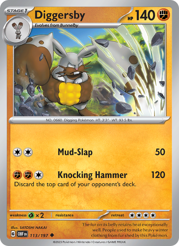 Diggersby (113/197) Reverse Holo card image