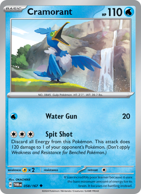 Cramorant (058/167) Reverse Holo card image