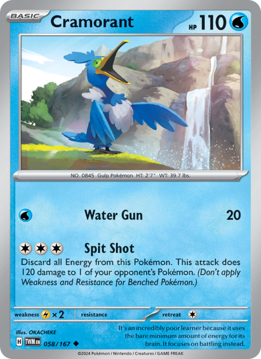 Cramorant (058/167) Reverse Holo card image