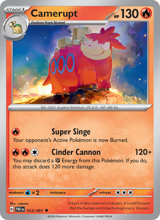 Camerupt (012/91) Reverse Holo card image