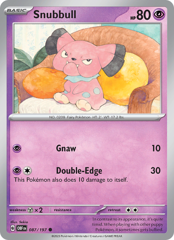 Snubbull (087/197) Reverse Holo card image