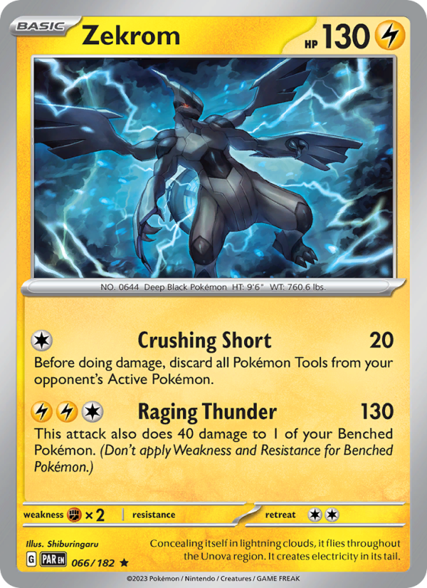 Zekrom (066/182) Holographic card image