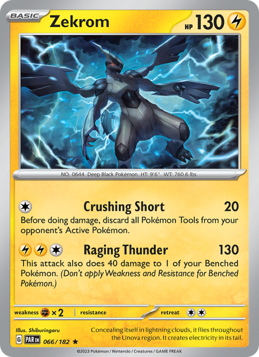 Zekrom (066/182) Holographic card image