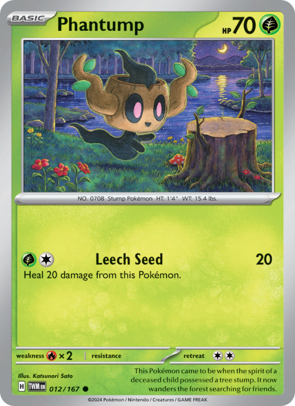 Phantump (012/167) Reverse Holo card image