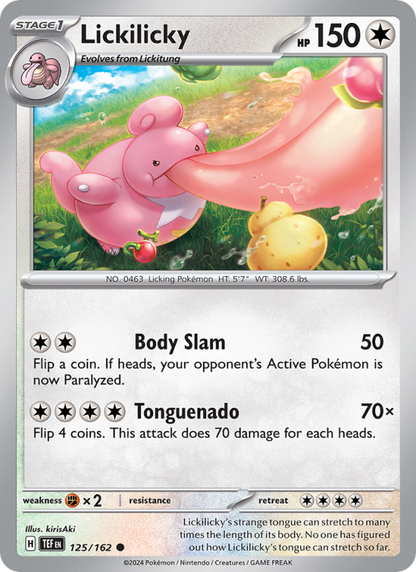 Lickilicky (125/162) Reverse Holo card image
