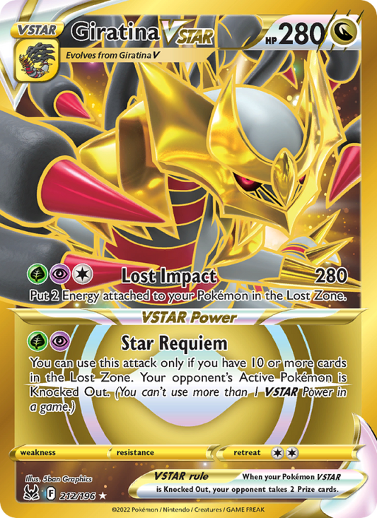 Giratina VSTAR (212/196) Holographic card image