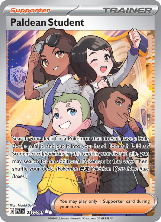 Paldean Student (231/91) Holographic card image
